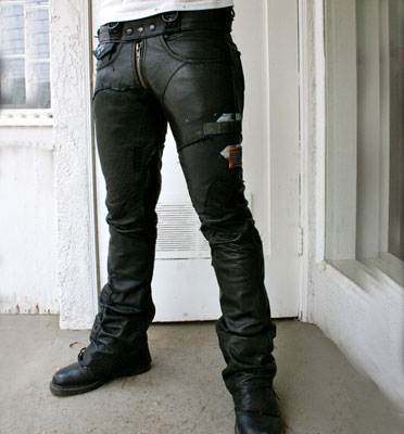 Bone Black Leather Pants : Delicious Boutique