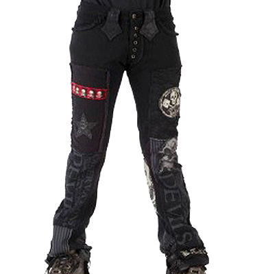 black rocker pants