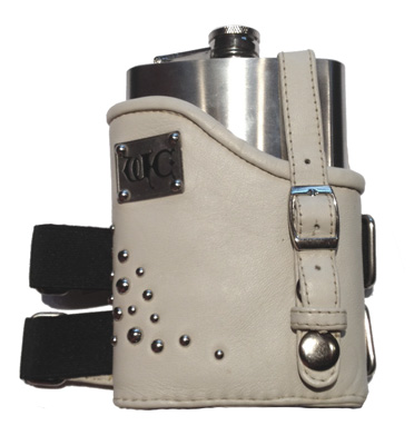 hip flask garter belt Fiasco Garter Flask Black/Brass main image 1