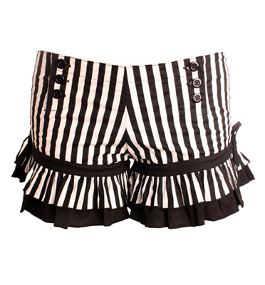 Wild Card Striped Bloomer Shorts : Delicious Boutique