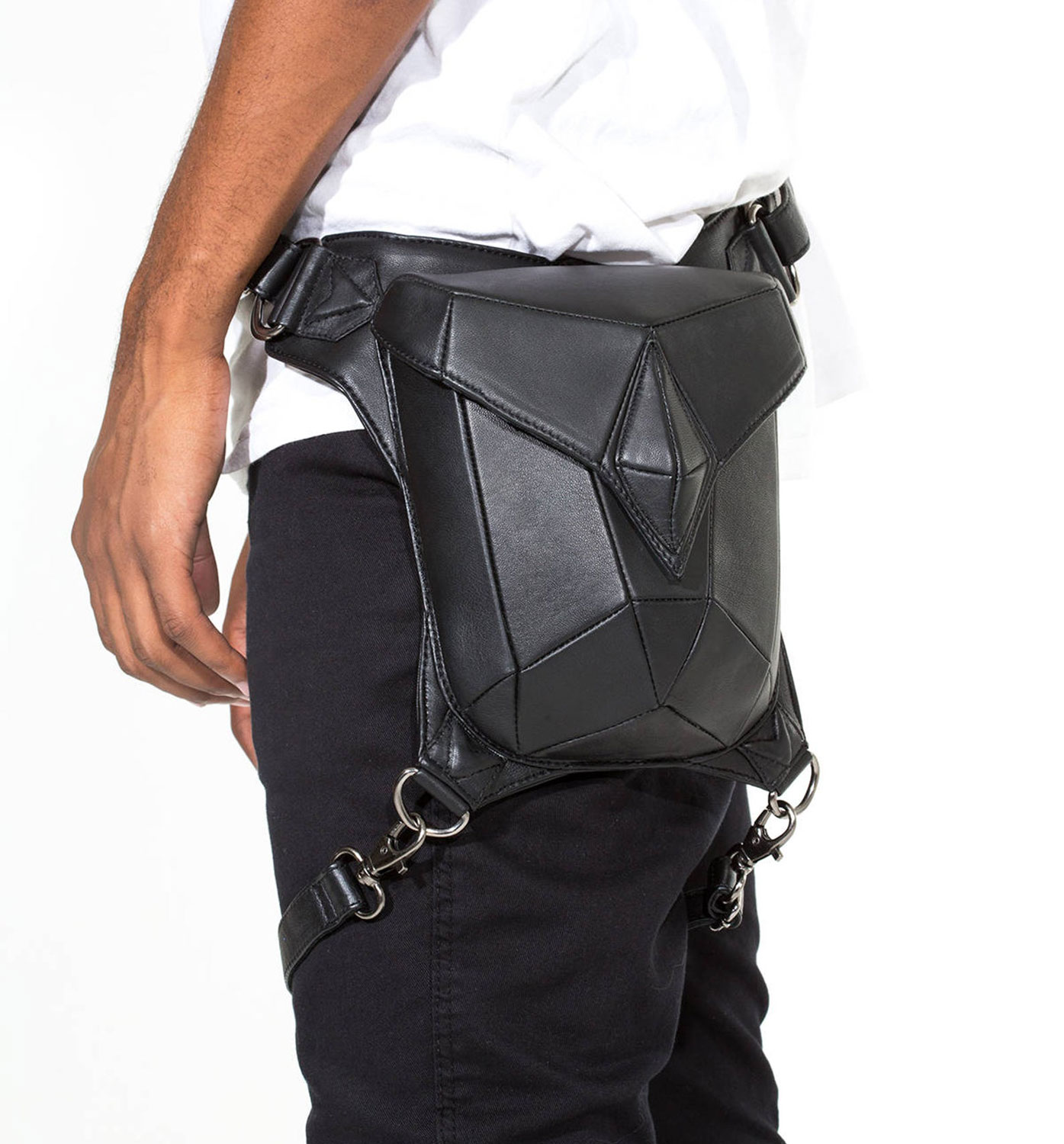 BLASTER 4.0 Black Leather Shoulder Holster and Hip Bag