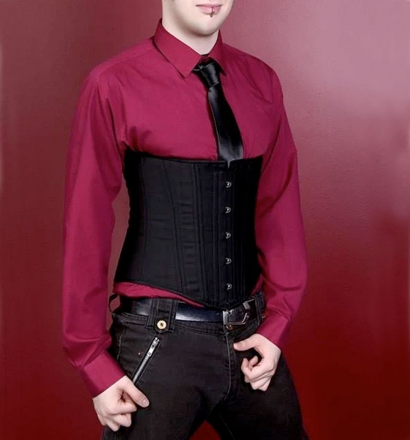 men in corsets