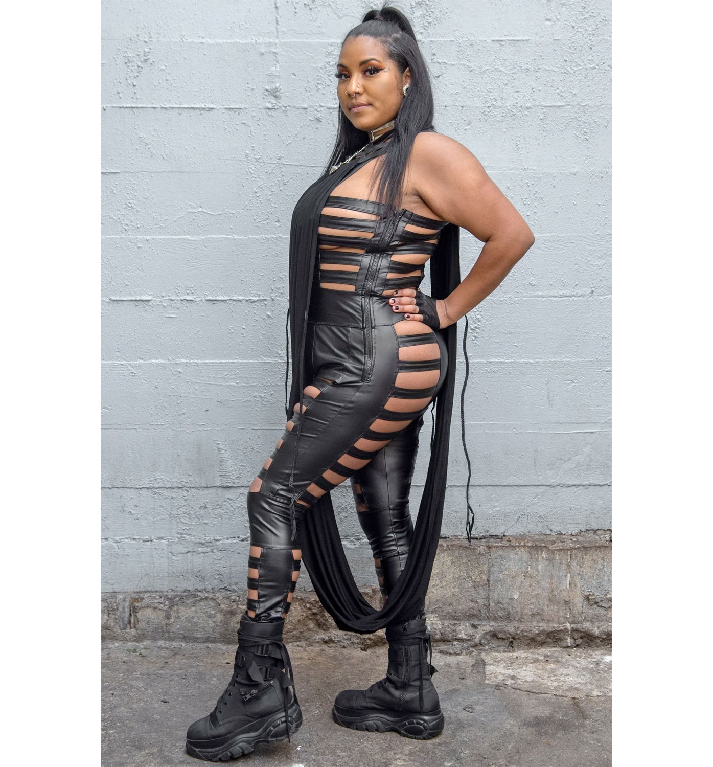 leather cage dress The Caged Dress