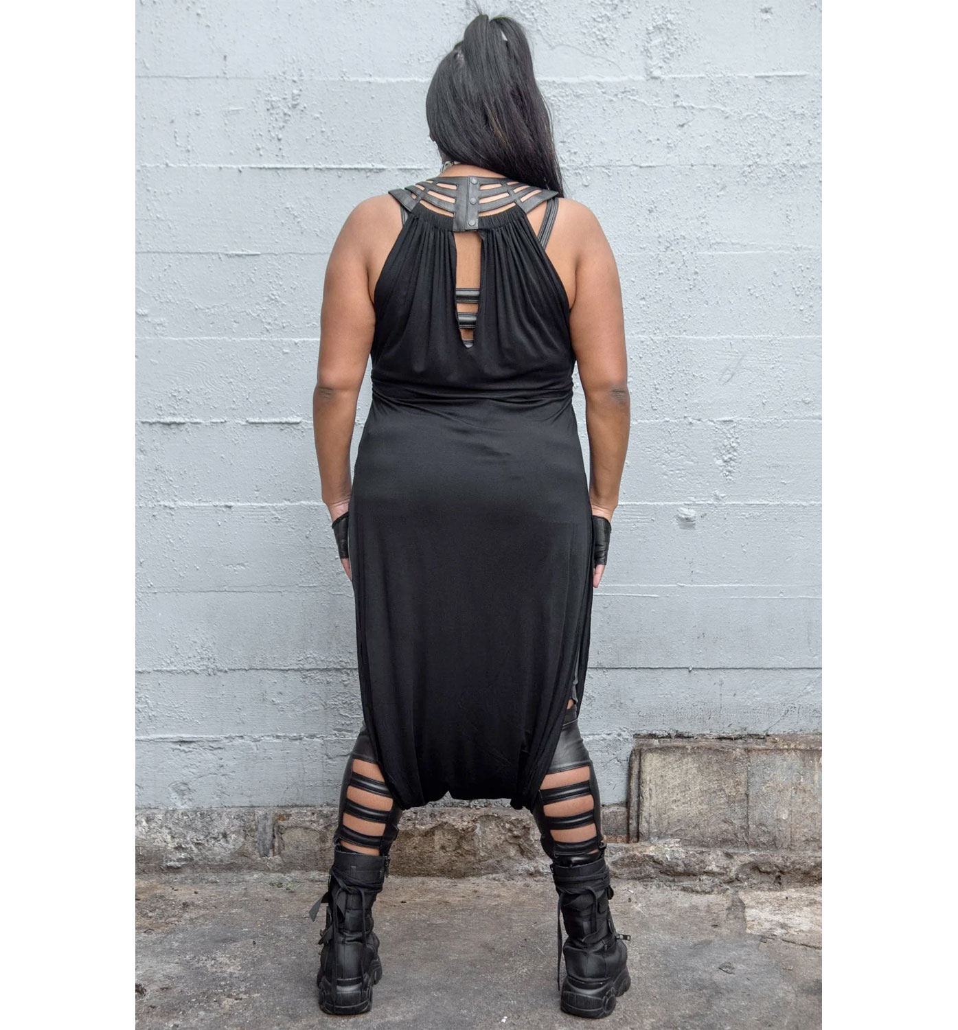 Desert Cage Dress - Leather/Viscose Desert Cage Dress - Leather/Viscose