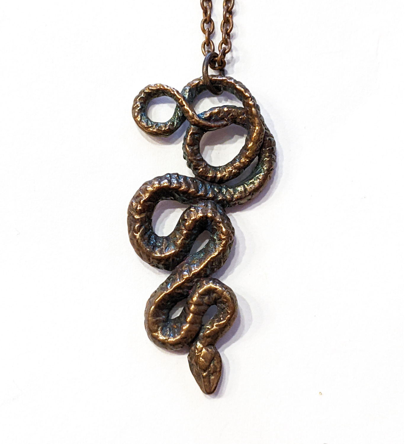 Hibernacula Serpent of Wisdom Pendant - Bronze : Delicious Boutique