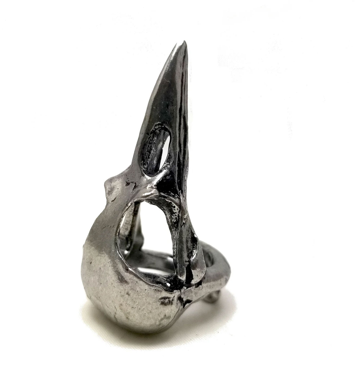 Blue Jay Skull Ring