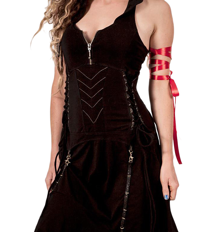 green emerald velvet dress Elven Woe Fairy Goth Dress